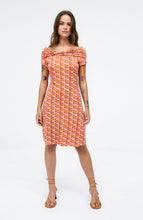 Carica l'immagine nel visualizzatore di Gallery, -50% Surkana - Abito corto fantasia arancio - M