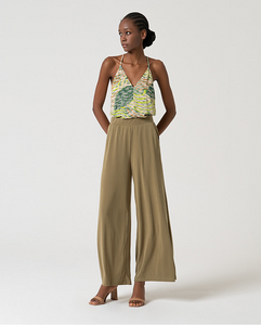 Surkana - Pantalone modal Kaki
