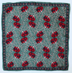 Foulard in seta Bergamot Rosso