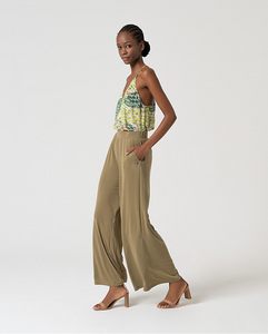Surkana - Pantalone modal Kaki