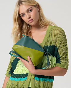 Surkana - Borsetta Verde Bicolor