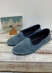 Ska - Friulane velluto Azzurro Jeans