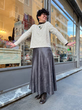 Carica l&#39;immagine nel visualizzatore di Gallery, BYoung - Gonna lunga ecopelle caffè
