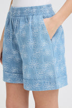 Carica l'immagine nel visualizzatore di Gallery, Ichi - Shorts Denim Ricamo Flowers
