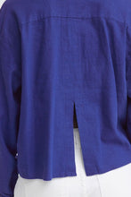 Carica l'immagine nel visualizzatore di Gallery, Ichi - Blusa misto lino Blu Royal
