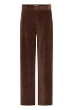 Carica l'immagine nel visualizzatore di Gallery, Ichi - Pantalone Velluto Costa larga Cioccolato
