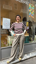 Carica l'immagine nel visualizzatore di Gallery, BYoung - Pull Righe Panna e Bordeaux
