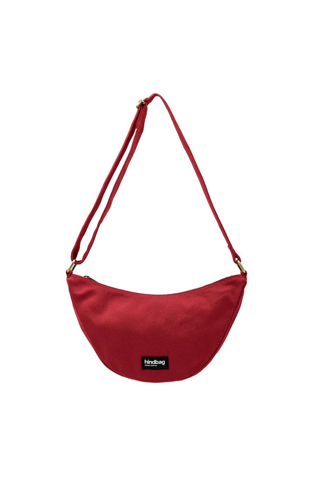 Hindbag - Borsa mezzaluna Rosso Terracotta