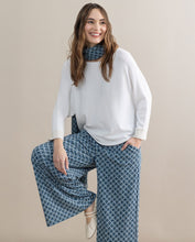 Carica l&#39;immagine nel visualizzatore di Gallery, Surkana - Pantalone ampio quadro Azzurro
