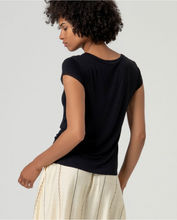 Carica l'immagine nel visualizzatore di Gallery, Surkana - Tshirt manica corta bambù Nero

