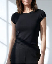 Carica l'immagine nel visualizzatore di Gallery, Surkana - Tshirt manica corta bambù Nero
