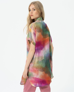 Surkana - Camicetta lunga Multicolore - S XL