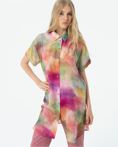 Surkana - Camicetta lunga Multicolore - S XL