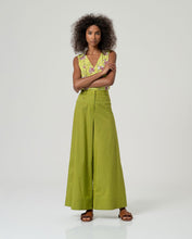 Carica l'immagine nel visualizzatore di Gallery, Surkana - Pantalone scampanato verde acido
