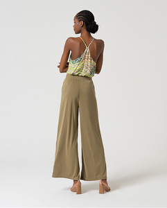 Surkana - Pantalone modal Kaki