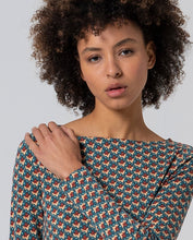 Carica l&#39;immagine nel visualizzatore di Gallery, Surkana - Tshirt manica lunga Flora Petrolio
