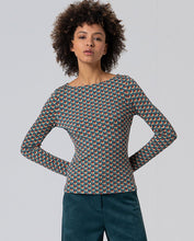 Carica l&#39;immagine nel visualizzatore di Gallery, Surkana - Tshirt manica lunga Flora Petrolio

