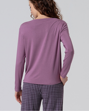 Carica l&#39;immagine nel visualizzatore di Gallery, Surkana - Tshirt basic in bambù Malva
