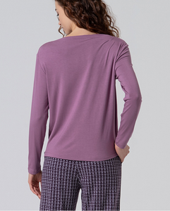 Surkana - Tshirt basic in bambù Malva