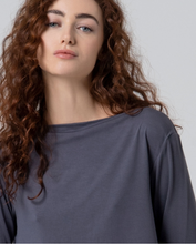 Carica l&#39;immagine nel visualizzatore di Gallery, Surkana - Tshirt basic in bambù Grigio Perla
