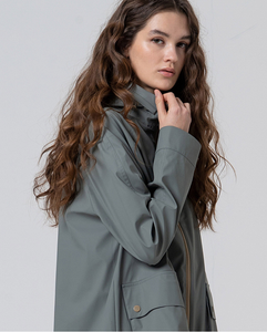 Surkana - Impermeabile con fodera in pile Grigio