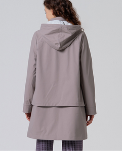 Surkana - Impermeabile con fodera in pile Malva