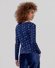 Carica l'immagine nel visualizzatore di Gallery, Surkana - Maglia Geometrie Blu
