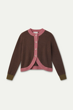 Carica l'immagine nel visualizzatore di Gallery, Compania Fantastica - Cardigan Marrone e Rosa
