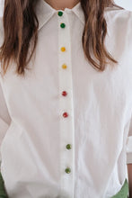 Carica l'immagine nel visualizzatore di Gallery, Compania Fantastica - Camicia Bianca Bottoni Gioiello
