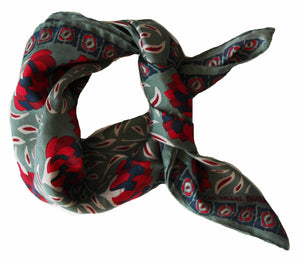 Foulard in seta Bergamot Rosso