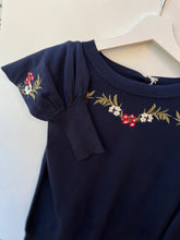 Carica l&#39;immagine nel visualizzatore di Gallery, Banned - Maglioncino Blu Ricamo Fiori alpini
