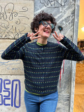 Carica l'immagine nel visualizzatore di Gallery, Compania Fantastica - Cardigan Blu Fiorellini
