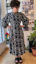 Carica l&#39;immagine nel visualizzatore di Gallery, Ichi - Abito lungo india nero - S (oversize)
