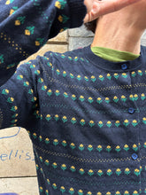 Carica l'immagine nel visualizzatore di Gallery, Compania Fantastica - Cardigan Blu Fiorellini
