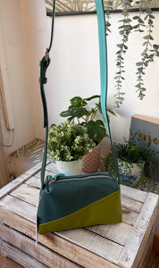 Surkana - Borsetta Verde Bicolor