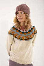 Carica l'immagine nel visualizzatore di Gallery, Danefae - Maglione Nordico 50% lana Panna - XS e S
