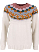 Carica l'immagine nel visualizzatore di Gallery, Danefae - Maglione Nordico 50% lana Panna - XS e S
