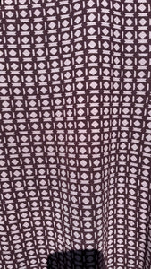 Surkana - Maglia manica 3/4 fantasia Geo Malva
