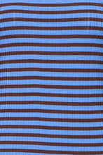 Carica l&#39;immagine nel visualizzatore di Gallery, Ichi - Tshirt a righe Azzurro e Caffè
