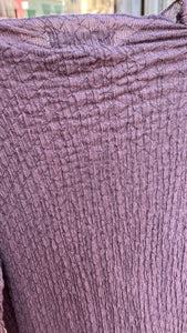 Surkana - Maglia lupetto tessuto increspato Malva