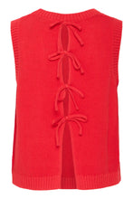 Carica l&#39;immagine nel visualizzatore di Gallery, Ichi - Gilet rosso fiocchetti
