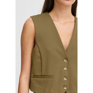 50% Ichi - Gilet Verde muschio - L