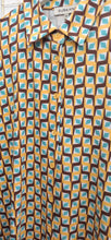 Carica l&#39;immagine nel visualizzatore di Gallery, Surkana - Camicetta elasticizzata fantasia Giallo Azzurro - M L

