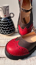 Carica l&#39;immagine nel visualizzatore di Gallery, Da Vinci - Scarpette baby Rosso e Moka
