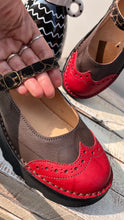Carica l&#39;immagine nel visualizzatore di Gallery, Da Vinci - Scarpette baby Rosso e Moka
