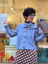 Carica l'immagine nel visualizzatore di Gallery, Compania Fantastica - Cardigan Azzurro Carta da zucchero
