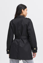 Carica l&#39;immagine nel visualizzatore di Gallery, PROMO! BYoung - Trench Nero - tutte le taglie
