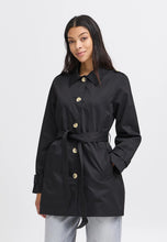 Carica l&#39;immagine nel visualizzatore di Gallery, PROMO! BYoung - Trench Nero - tutte le taglie
