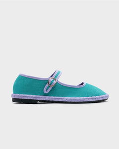 Ballerine Espadrillas Turchese e Lilla