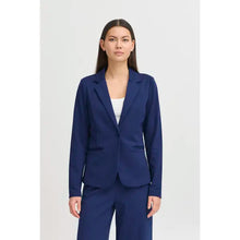 Carica l'immagine nel visualizzatore di Gallery, Ichi - Giacca elasticizzata Kate Blu Inchiostro
